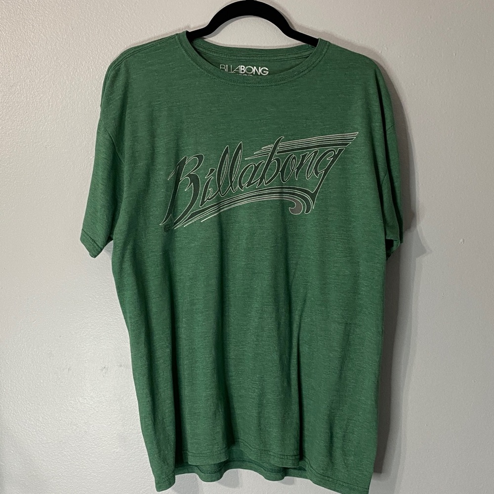 Billabong Forest Green Tee GraphicTees size L